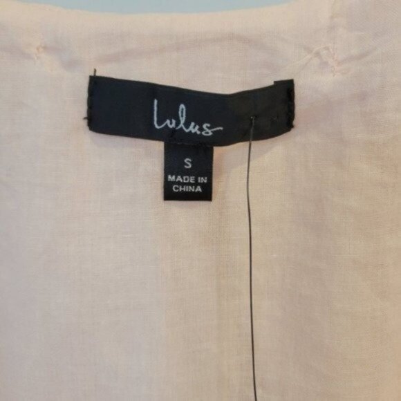 Lulu's | Tassel Adjustable Straps Mini Dress Light Pink - Picture 3 of 8